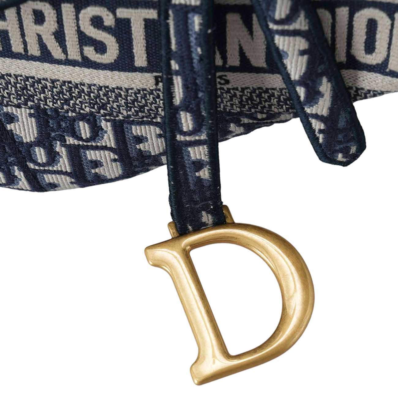 CHRISTIAN DIOR(USED)크리스찬디올 M0446 오블리크 새들백 미듐
